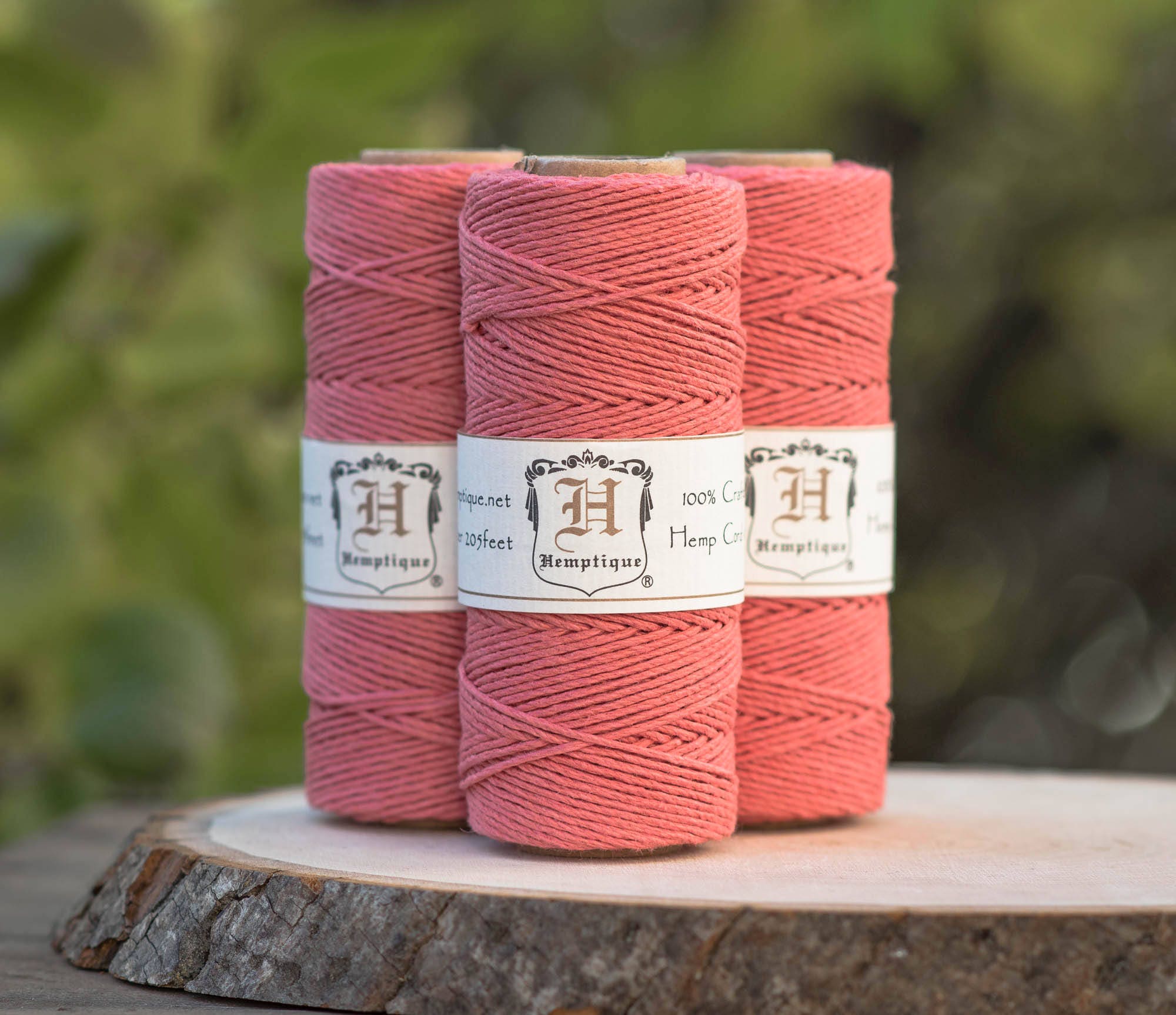 Coral Hemp Cord Hemp Jewelry Cord Pink Twine Macrame