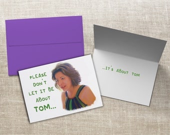 Real Housewives of New York Countess LuAnn de Lesseps Tom Card RHONY Greeting Card