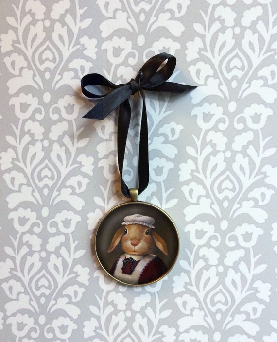 Rabbit Ornament Christmas Ornament Rabbit Cook Edwardian