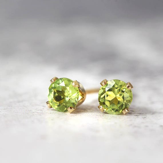 Peridot Earrings - August Birthstone Gift