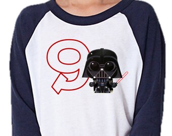 Iron on Star Wars shirt PDF - Star Wars Iron on Transfer / Star Wars Birthday Shirt / Disney shirt / kids Darth Vader shirt / kids shirt