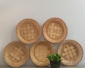 Woven Basket Wall Art wicker wall art | etsy Woven Basket Wall Art wicker wall art | etsy