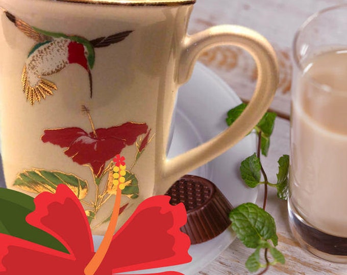 Hummingbird Gift, Coffee Mug, Vintage Otagiri Hummingbird Mug, Japan, Bird Lover Gift, Gift For Christmas