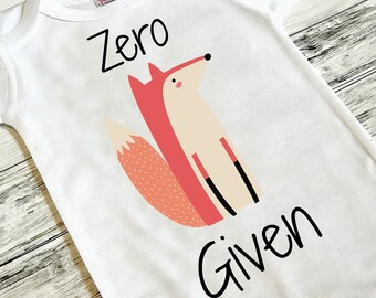 ZERO FOX GIVEN onesie - funny baby onesie - funny toddler shirt - zero fox given - bohemian baby onesie - boho baby boy onesie -hipster baby