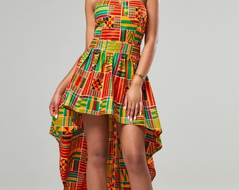African clothing for women, African dress, Ankara dress, Dashiki women's dress, Angelina, Dashiki dress, African print shirt (KENYA dress)