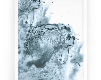 Home Décor, Abstract Décor, Art Print, Framed Print, White Frame, Wall Decor, 8x10, 16x20, Wall Hanging, Decoration. Watercolor Print