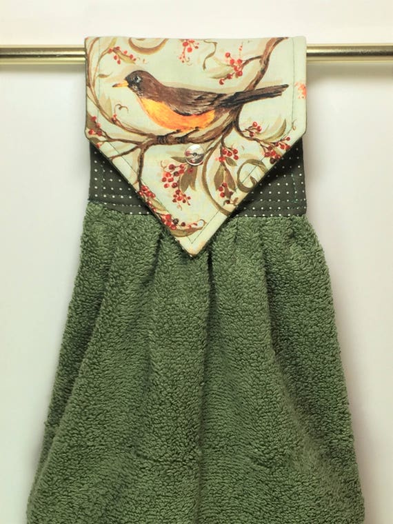 Bird Hanging Hand Towel Birds Kitchen Towel Bird Hand Towel