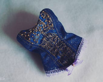 BJD MNF Royal Blue Corset