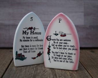 Iron Salt and Pepper Shaker Set - Japan