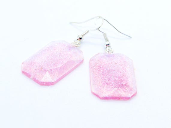 gold square tube hoop earrings