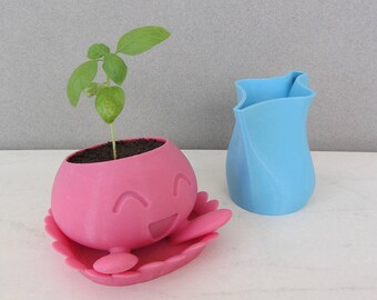 Oddish Planter / Pokemon Planter / 3D Pokemon / Cute Planter / Pink Planter / Cactus Planter / Gift for her / Birthday Gift / Video Games