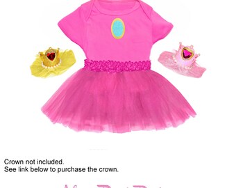 Princess Peach Inspired Tutu Set - Super Marios Bros - Nintendo Mario Bros Character