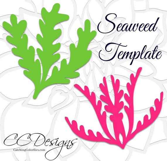 Seaweed SVG Cut Files Seaweed Template Printable Flower