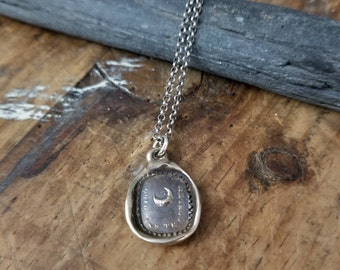 Wax seal necklace | Etsy