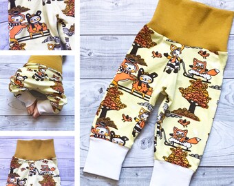 MADE TO ORDER - Baby Pants - Baby Boy Pants - Baby Girl Pants - Fall Baby Clothes - Halloween Baby - Animal Baby Clothes