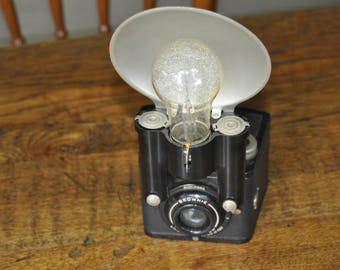 Older Kodak Brownie Camera And Flash