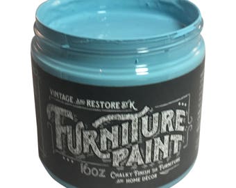 V&R By K Blue Chalk Paint, Painted Furniture, Shabby Chic, Paint Supplies, Home Decor, Furniture Project, Furniture Paint, Chalk Style Paint