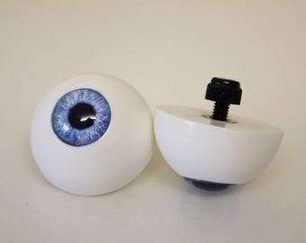 Polished Puppet Eyes with Cabochons, ANY COLOUR!