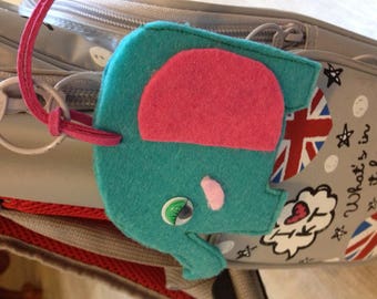 Eléphant étiquette bagage sac cartable