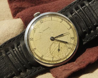 Molnija Vintage Soviet Mechanical Wrist Watch 15 jewels 50 years