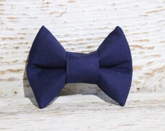 Navy Blue Dog Bows, Navy Dog Bow Ties, Navy Bowties, Navy Dog Bowties, Blue Dog Bowties, Wedding Dog Bowties, Elastic Dog Bow Ties
