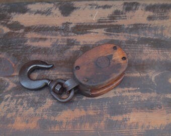 Wood and Iron Pulley