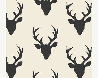 SALE Stag curtain | Black and white curtains | kids blackout curtains | Hipster curtain | nursery curtains | custom drapes | window drapes