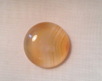 Round cabochon 20 mm - 20 983 Brazil agate