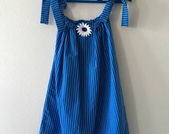 Little Girl's Dress - Size 6 - Girl's Clothing - Pillow Case Dress - Cotton - Girl's Summer Dress - Upcycled Children's Fashion