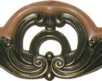 Art Deco, Waterfall Bakelite & Die Cast Drawer Pull, New Reproduction, 5-1/8" W X 2-1/4" H - WF-103