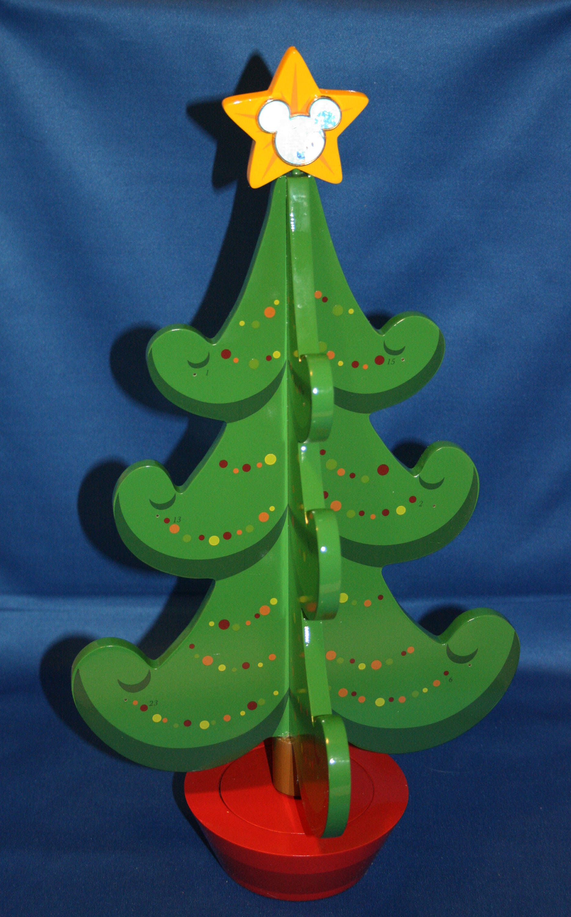 Walt Disney Collectible Christmas Music Box Advent Pin Tree INCLUDES