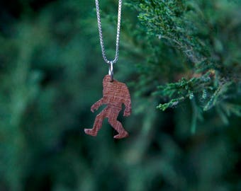 Bigfoot Necklace, Sasquatch Necklace, - Yeti, pendent, handmade, camping, outdoor, mythology, PNW, Pacific Northwest, Washington, Oregon