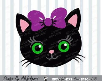 Download Halloween black cat | Etsy