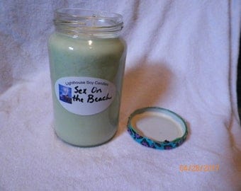 Homemade 8oz Candle Soy Way Sex On the Beach Scent