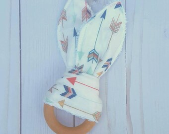 Tribal Arrow Teething ring- wood ring, wooden teething ring, baby boy, gifts for baby boy, woodland baby boy, new baby, baby accessories