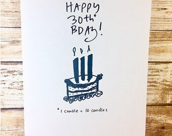 30th birthday for him card, funny 30th birthday card, 30th birthday bro, sidesandwich, 30th birthday card for brother, 30th birthday for him