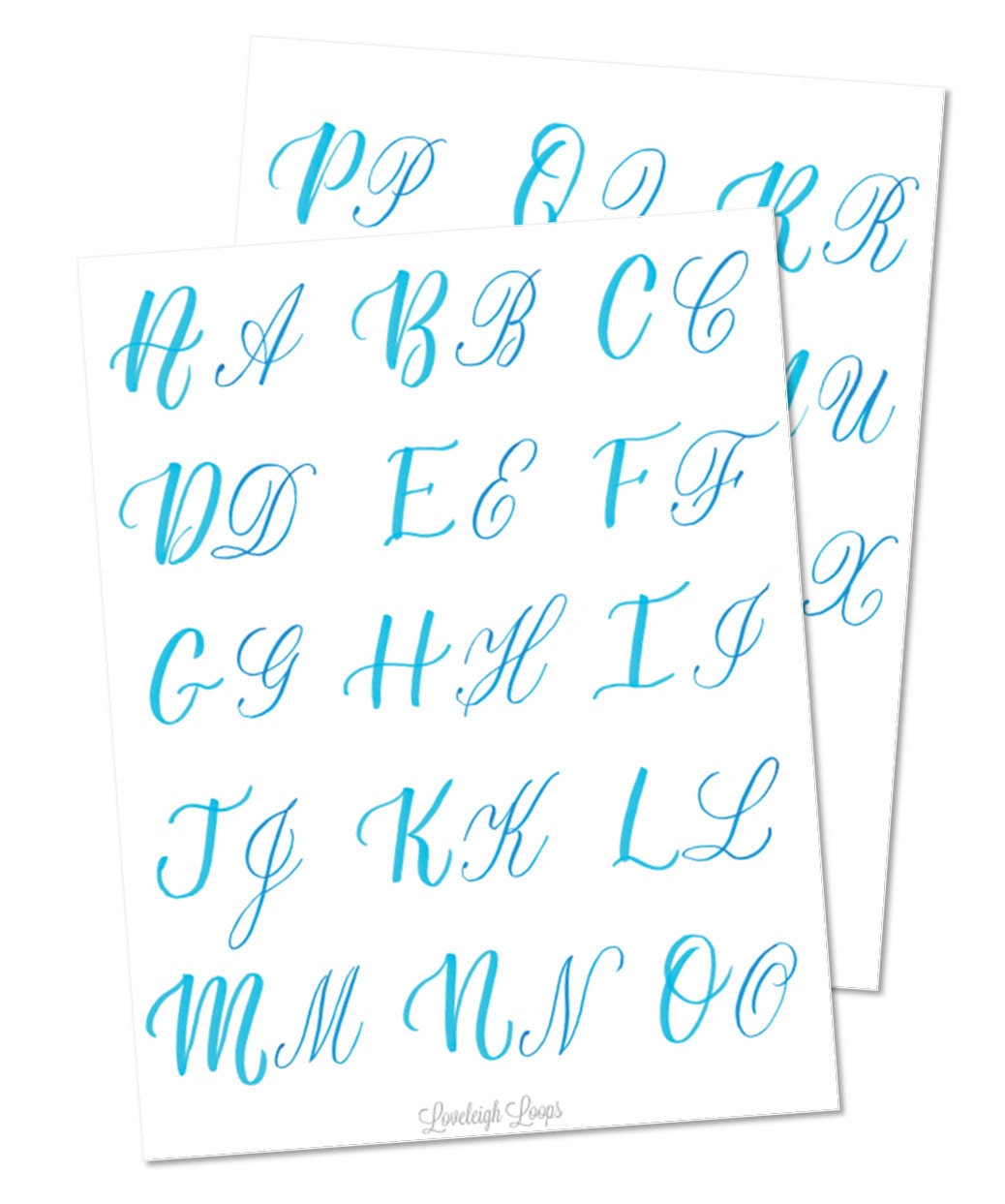 How to capital brush letters