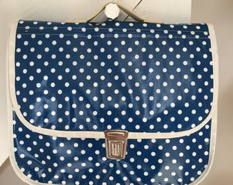Cartable en tissu enduit