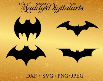Bat Silhouettes, Batman SVG EPS DXF Cutting file, Cuttable Designs, Cutting Designs, Silhouette Cameo, Cricut, Cut Files
