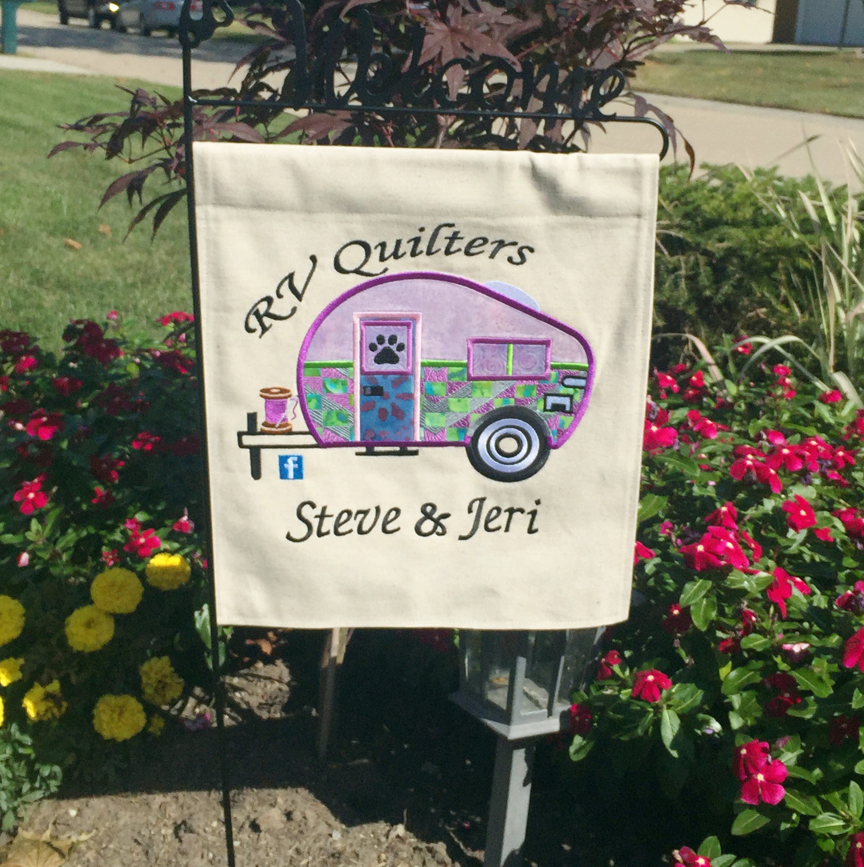 RV Garden Flag Garden Flag Personalized Garden Flag Summer