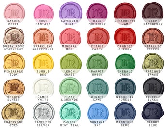 Custom Pre made Self Adhesive Wax Seal Stickers - Available in 30 Colors