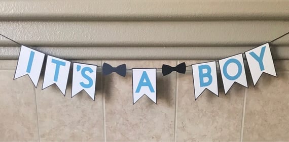 It's A Boy Banner