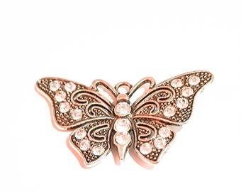 Butterfly crystal pendant