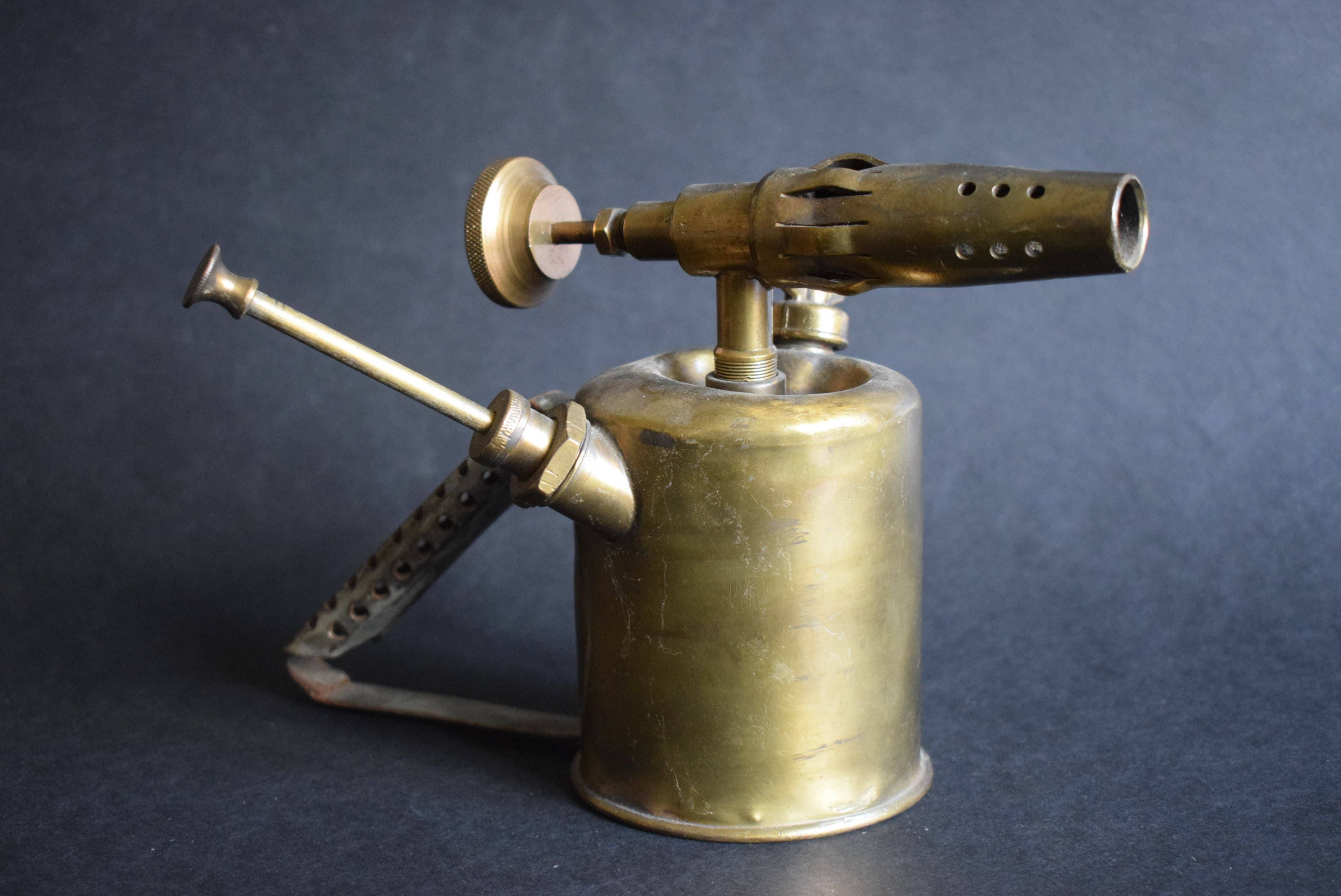 Antique Soldering Torch Vintage Petrol Brass Industrial