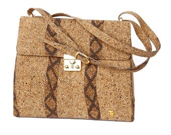 Cork bag, Tote, shopper "Cobra"