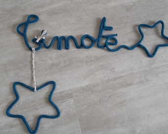 Name of knitting with star and hanging star