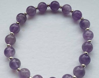 Amethyst bracelet, chakra balancing, healing. Can be reiki charged on request