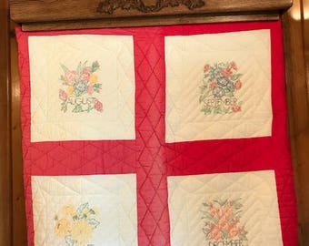 Wall quilt rack | Etsy