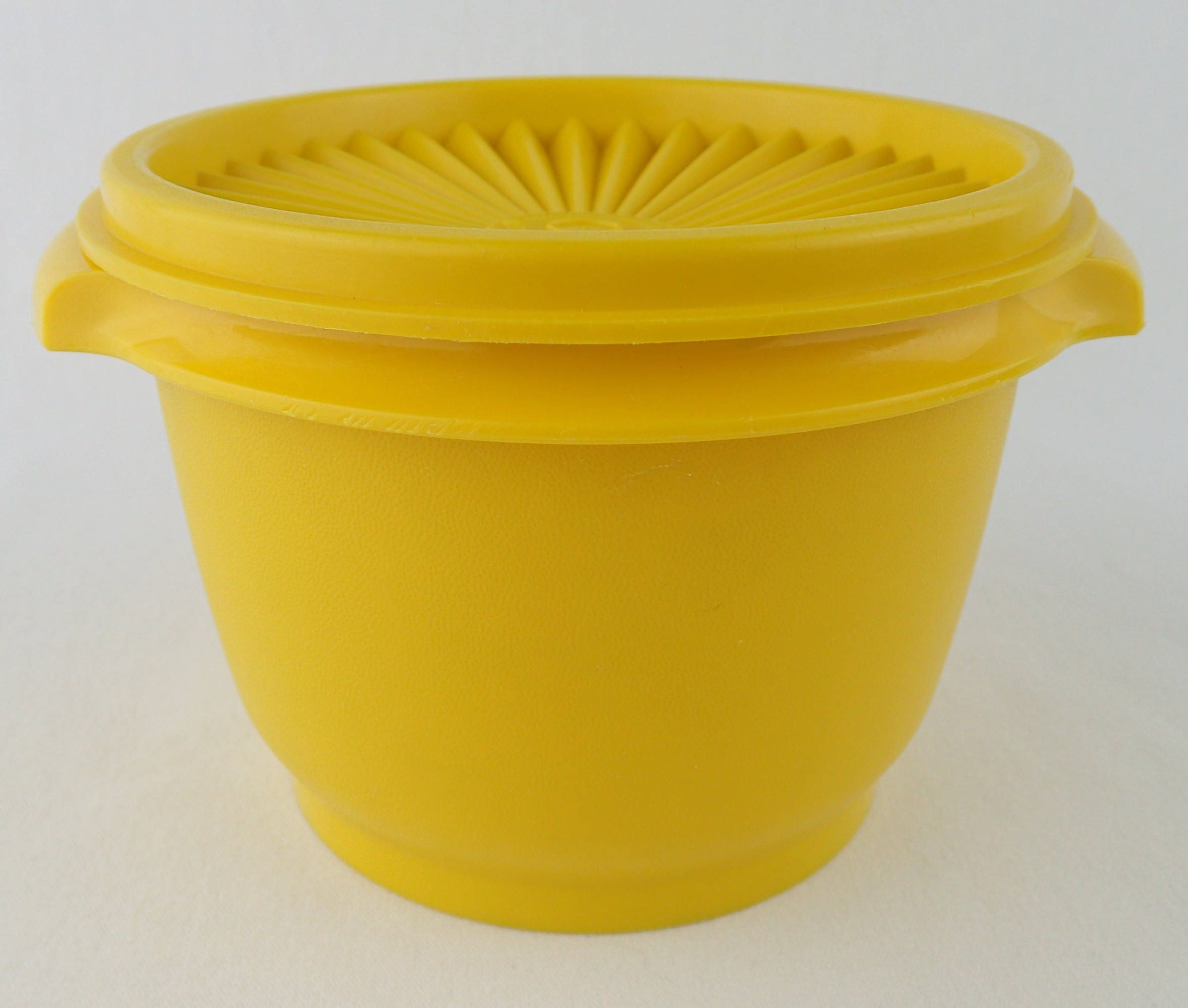 TUPPERWARE VINTAGE YELLOW grandmas storage containers
