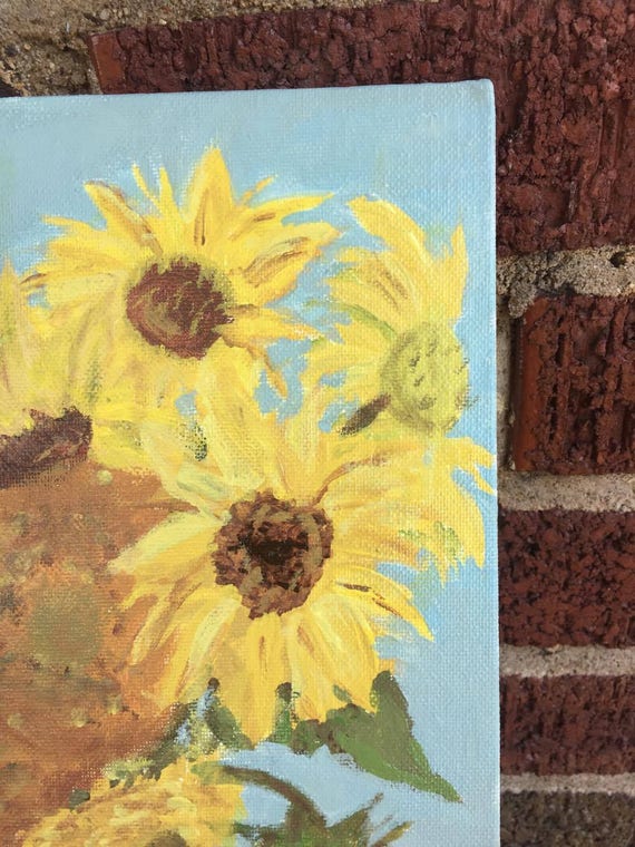 Van Gogh Sunflower Painting Doctor Who For Amy